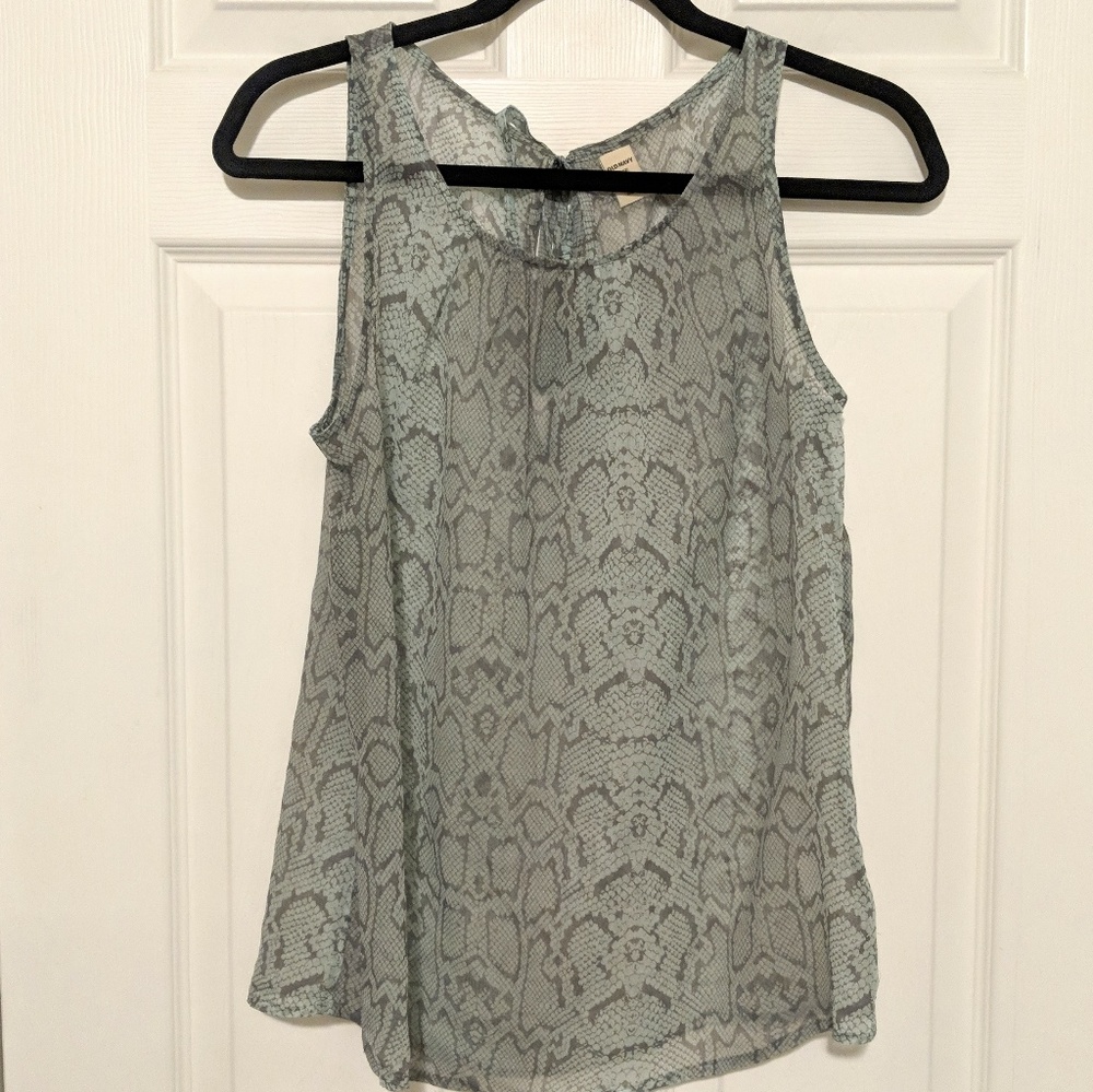 Old Navy Snake Print Tank Top